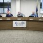 Reno County Commissioners Richard Winger, left, Ron Hirst, Don Bogner, Randy Parks and Ron Vincent.